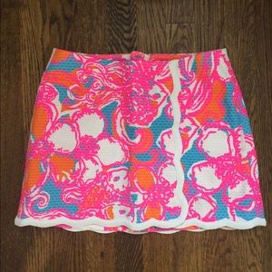 Lilly Pulitzer Printed Skort with White Detailing